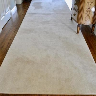 Ivory rug, measures approx. 19' X 7'