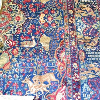 Hand knotted Oriental rug, approx. 8'5