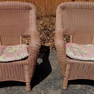 Wicker Style Set of Chairs