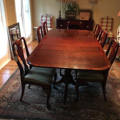 Hickory Chair dining table and chairs