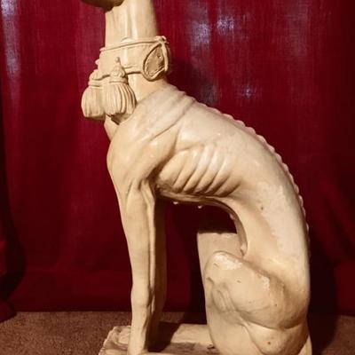 Art Deco Large Chalware Great Dane Statue
click the link to learn more and to bid...