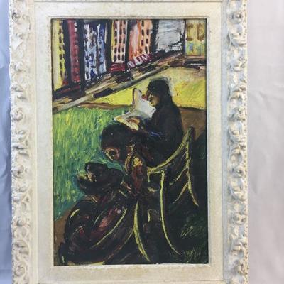 F. Akard Oil on paper Painting
click link to learn more and to bid...