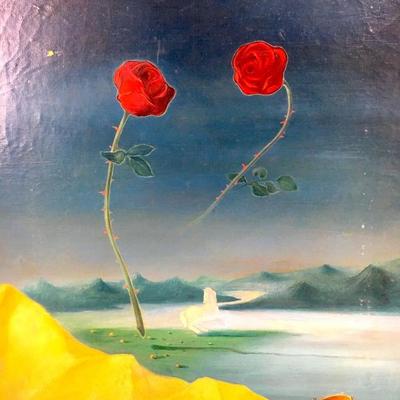 J. Almeida Oil on canvas Surrealism Painting
click the link to learn more and to bid...