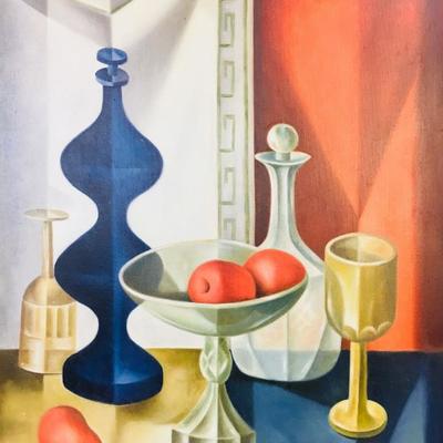 MCM Still Life Painting on Canvas
click the link to learn more and to bid...