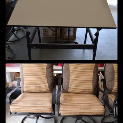 Patio chairs
Drafting table