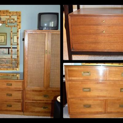 Mid-century bedroom dresser side table