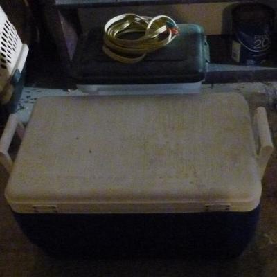 Two coolers and extension cord