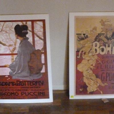 Two vintage poster prints

