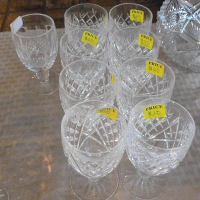 Lot of Waterford crystal goblets
