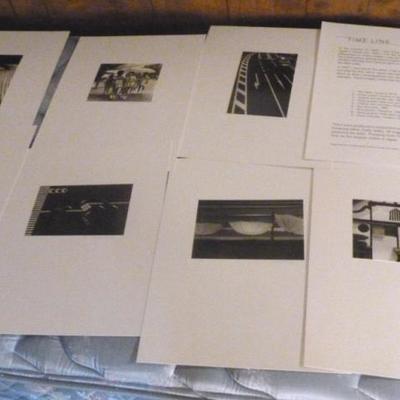 Set of nine artist proof photographs, signed by  Nicholas Pavloff, in case
