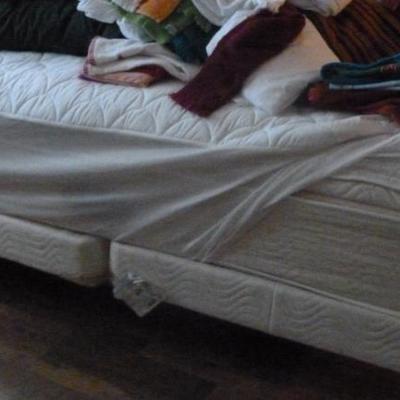 King size bed rails, everything included, except  linens on top
