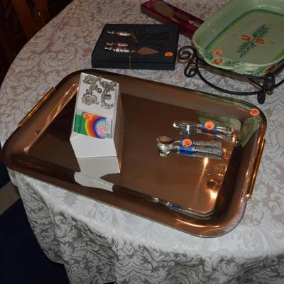 Serving Trays and utensils