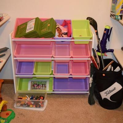 Games, toys, crafts storage unit