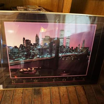 New York Skyline Framed Picture