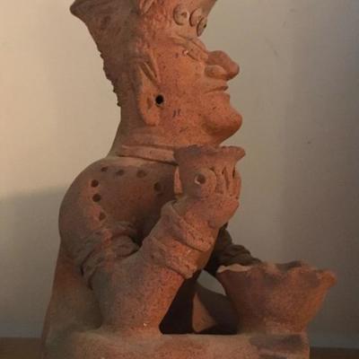 Mayan fertiity god - terra cotta sculpture