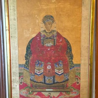 Monumental familial Chinese portrait