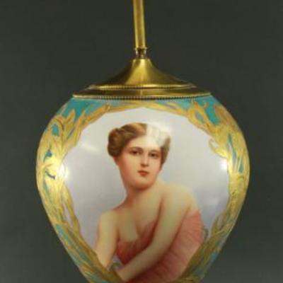 Lot 320: Royal Vienna Porcelain Portrait Vase 