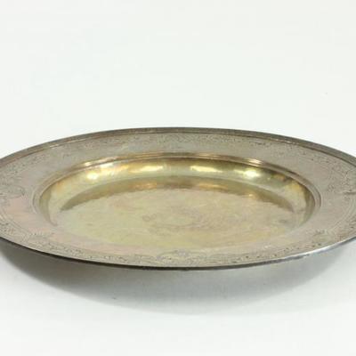 Lot 149: Round Sterling Silver Tray 