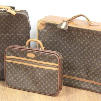 Lot 67: Lot of 3 Louis Vuitton Travel Bags & Suitcase 