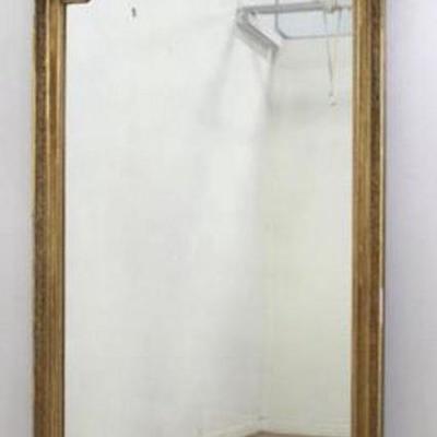 Lot 127: 19th Century French Beveled Glass Gold Leaf Mirror 