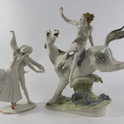 Lot 38: 2 Hutchenreuther Porcelain Sculptures 
