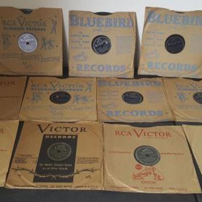 FWE036  Vintage Vinyl 78 RPM Records - Bluebird, Decca
