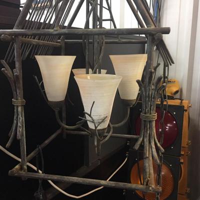 Birdcage light fixture