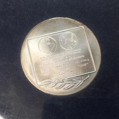 Sterling Silver Medal "First Step on Moon"