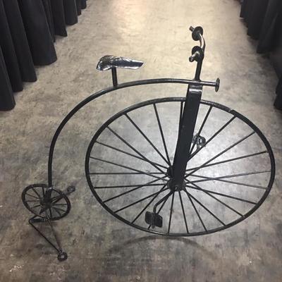 Metal high wheel bicycle