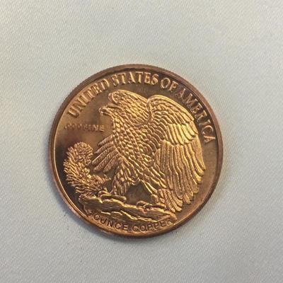 1oz Eagle Copper Round