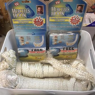 Rope and hooks