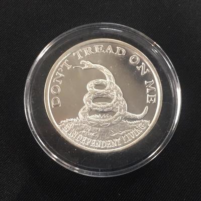 1 Troy Oz, Silver Proof- Don't Tread On Me