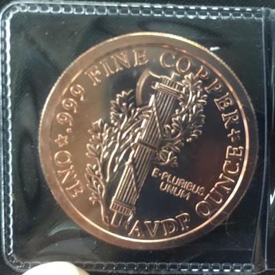 1 Oz. Mercury Copper Proof