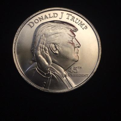 1oz Silver Donald Trump round