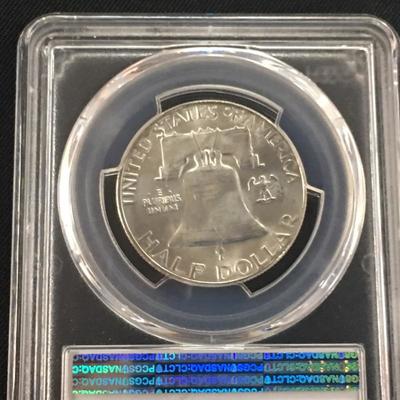 1955 MS64FBL Franklin Half