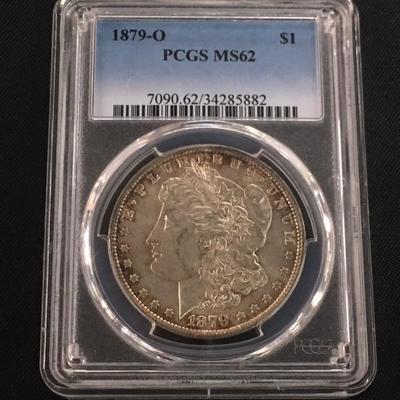 Rare 1879 O MS62 Toned Morgan Dollar