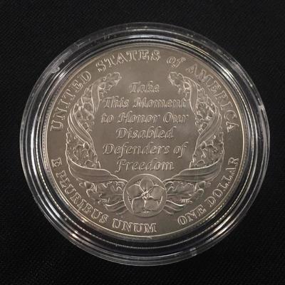 2010 W American Disabled Veterans Commemorative Silver Half