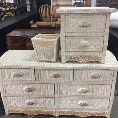 Wicker Bedroom Set