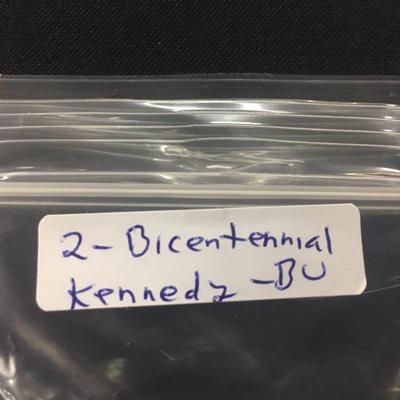2 Bicentennial Kennedy BU 1/2 Dollars