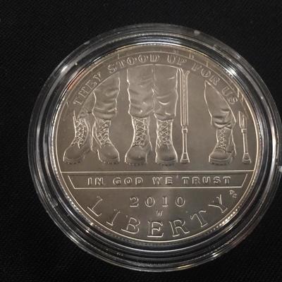 2010 W American Disabled Veterans Commemorative Silver Half