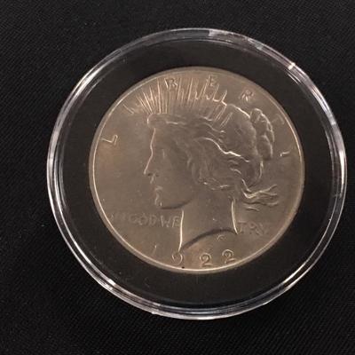 1922 S XF Peace Dollar