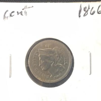 1886 Nickel 3 Cent Piece