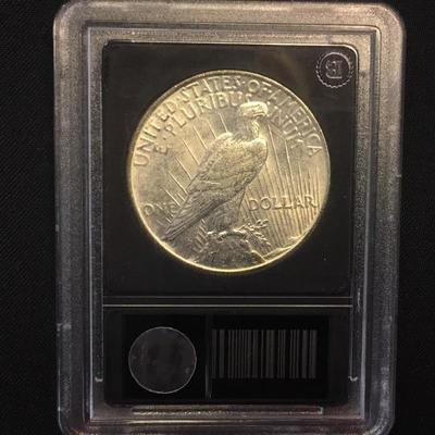 1924 Slabbed Peace Dollar