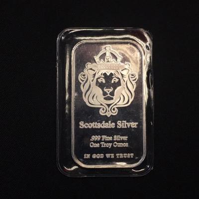 Sealed 1oz Silver Scottsdale Silver bar