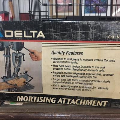 Delta mortising attachment
