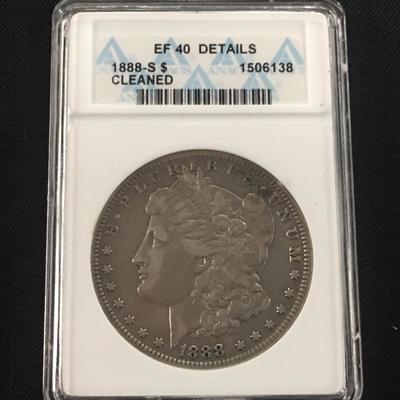 Rare 1888 S EF40 Morgan Dollar