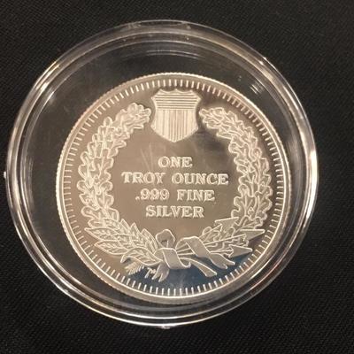 1 Troy Oz. Silver Proof- Indian Head