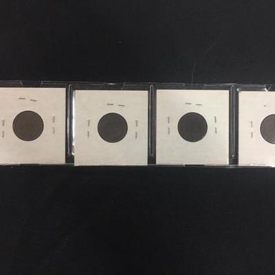 4 Indian Head Pennies-1902, 1903, 1905, 1906
