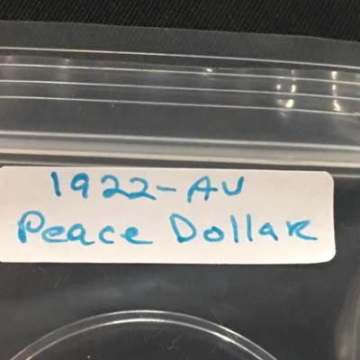 1922 AU Peace Dollar