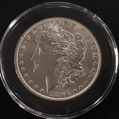1896 AU Morgan Dollar